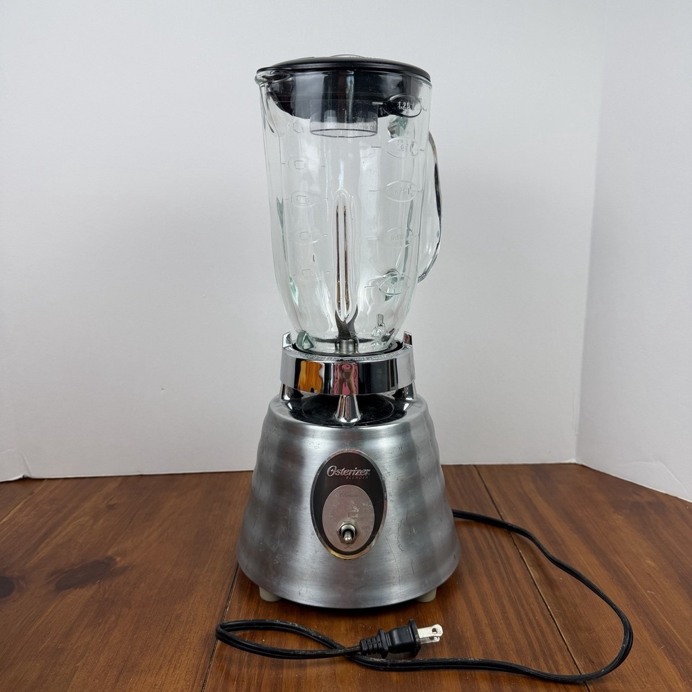 Oster Classic Beehive Osterizer 4094 Blender Brushed Chrome 400 W Glass 5 Cup